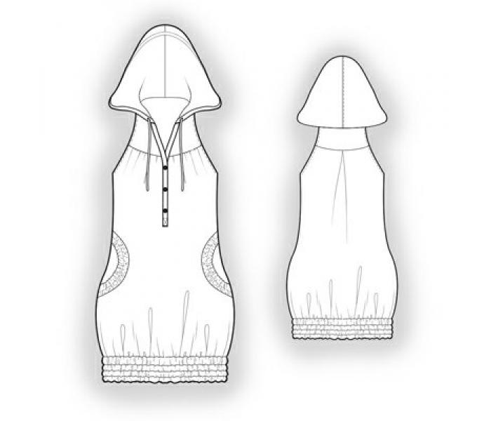 5885 · Сарафаны — Техрисунок крупно